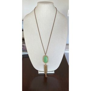 Gold Tone Tassel Necklace